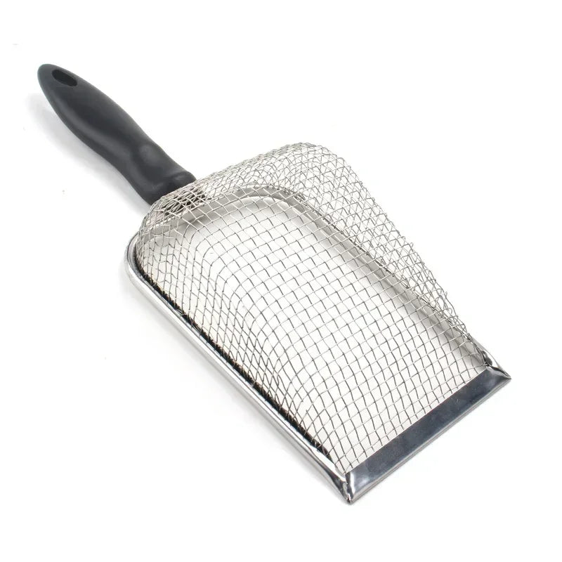 Stainless Steel Cat Litter Scoop – Long Handle Waste Shovel