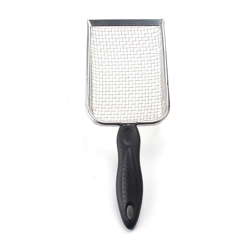Stainless Steel Cat Litter Scoop – Long Handle Waste Shovel
