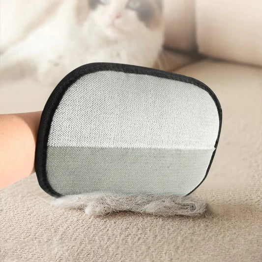 Gentle grooming, spotless clothes & sofa.