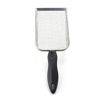 Stainless Steel Cat Litter Scoop – Long Handle Waste Shovel
