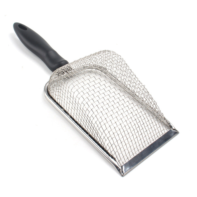 Stainless Steel Cat Litter Scoop – Long Handle Waste Shovel