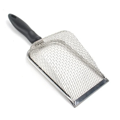 Stainless Steel Cat Litter Scoop – Long Handle Waste Shovel