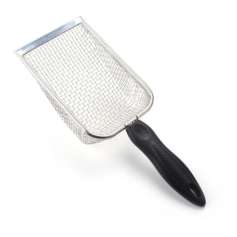 Stainless Steel Cat Litter Scoop – Long Handle Waste Shovel
