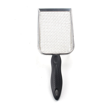 Stainless Steel Cat Litter Scoop – Long Handle Waste Shovel