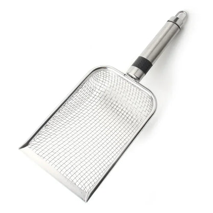 Stainless Steel Cat Litter Scoop – Long Handle Waste Shovel